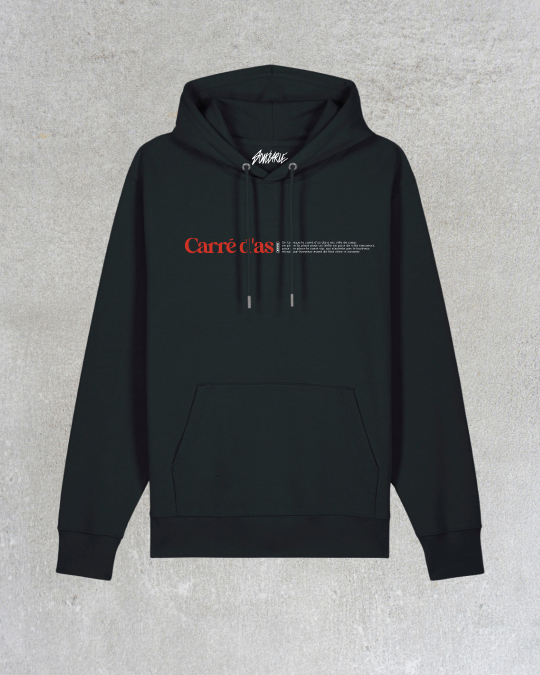 SWEAT A CAPUCHE COLLAB' ATPK CARRE D'AS